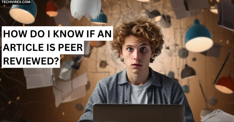 how do i know if an article is peer reviewed