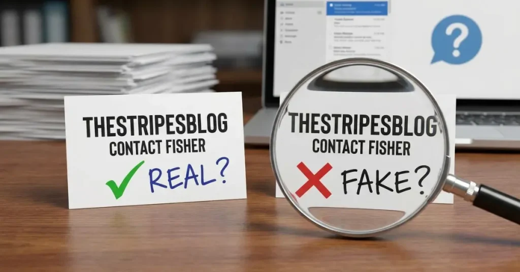 Is TheStripesBlog Contact Fisher Real or Fake? Is TheStripesBlog Contact Fisher Real or Fake_